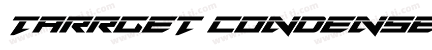 Tarrget Condensed Italic字体转换